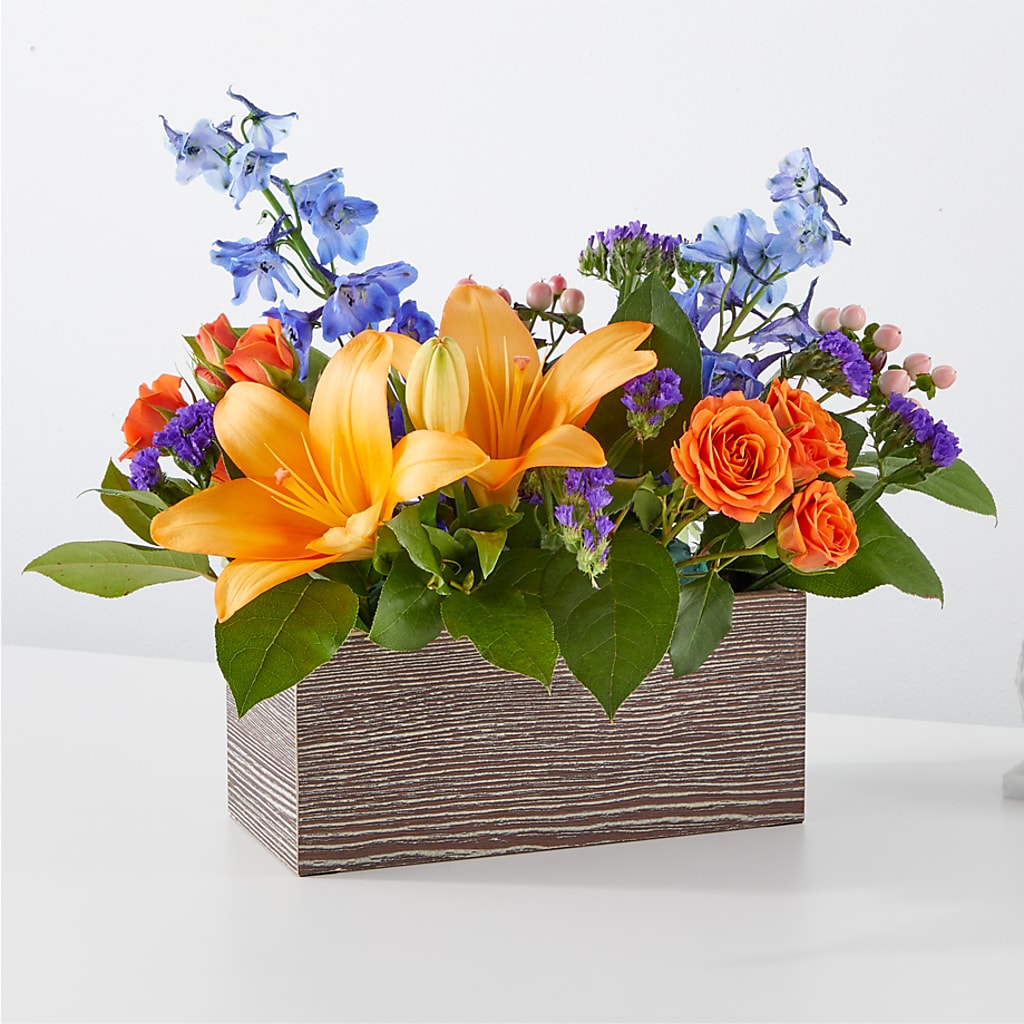 Radiant Citrus Box Bouquet – Tri-city Florist, Vista CA