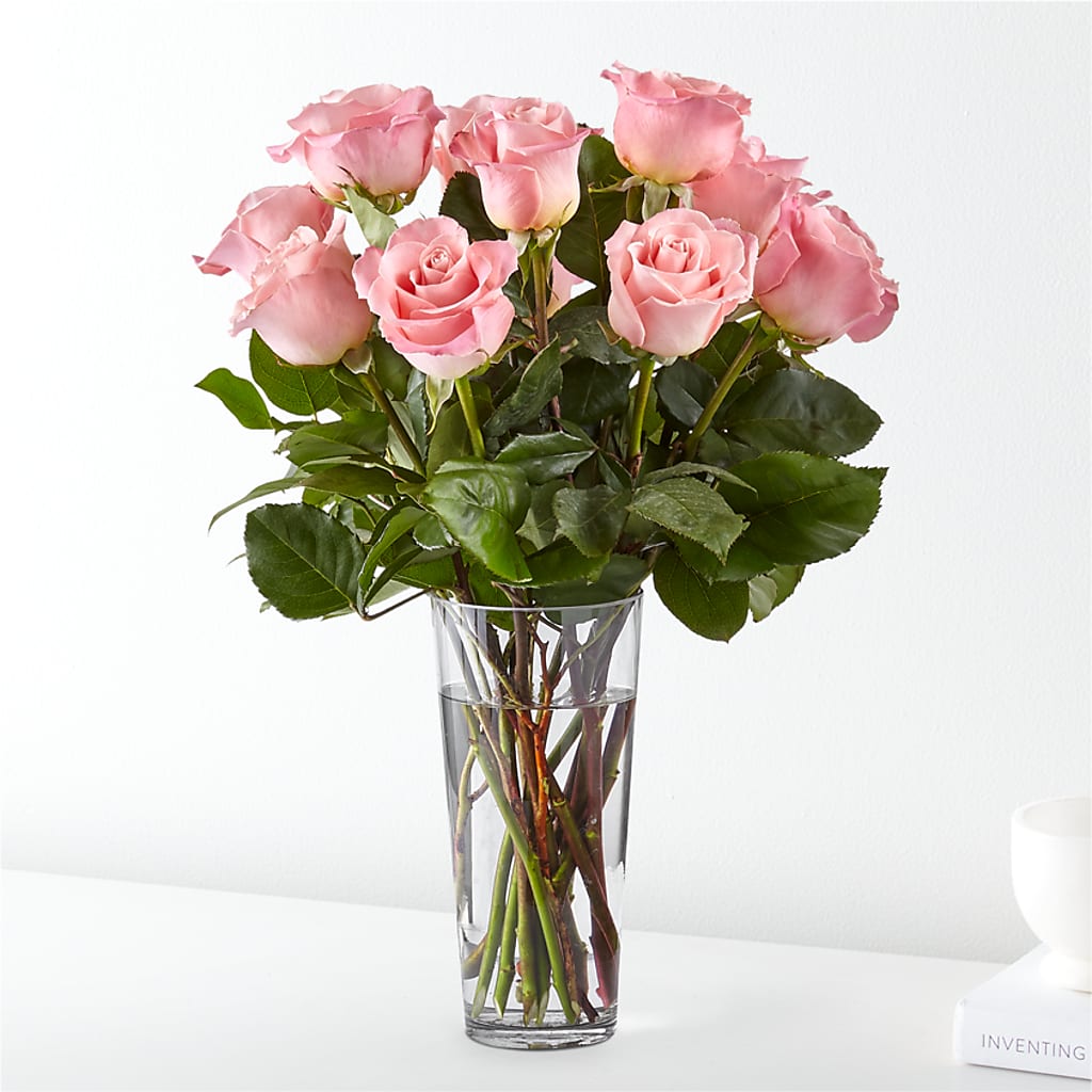 Long Stem Pink Rose Bouquet – Tri-city Florist, Vista CA