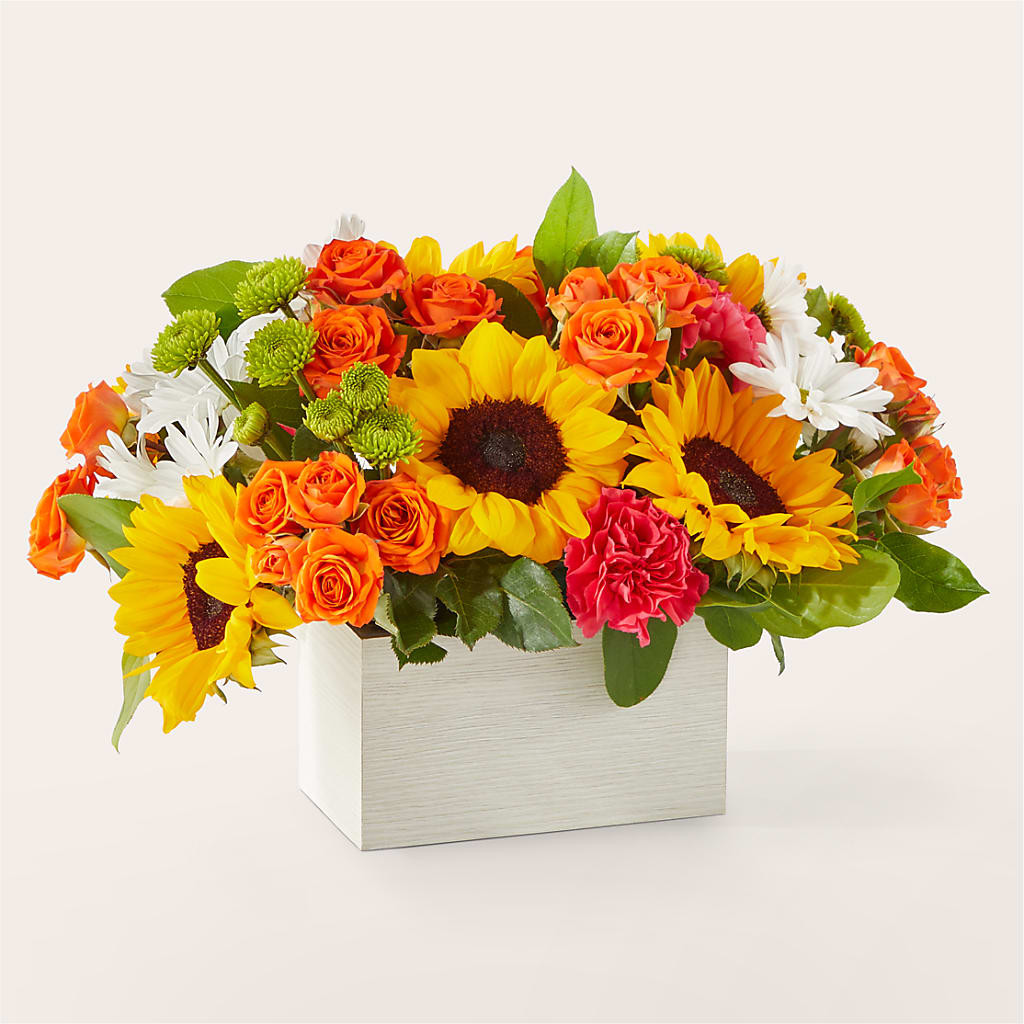 Sun-drenched Blooms Box Bouquet – Tri-city Florist, Vista CA