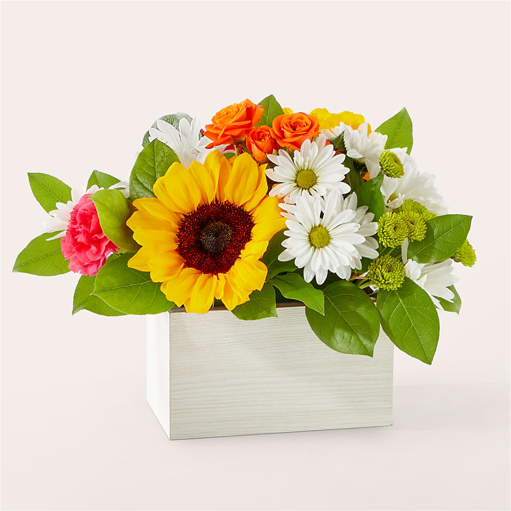 Sun-drenched Blooms Box Bouquet – Tri-city Florist, Vista CA