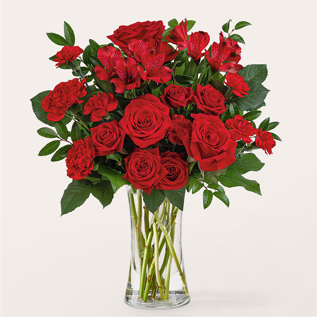 Brilliant Ruby Bouquet – Tri-city Florist, Vista CA