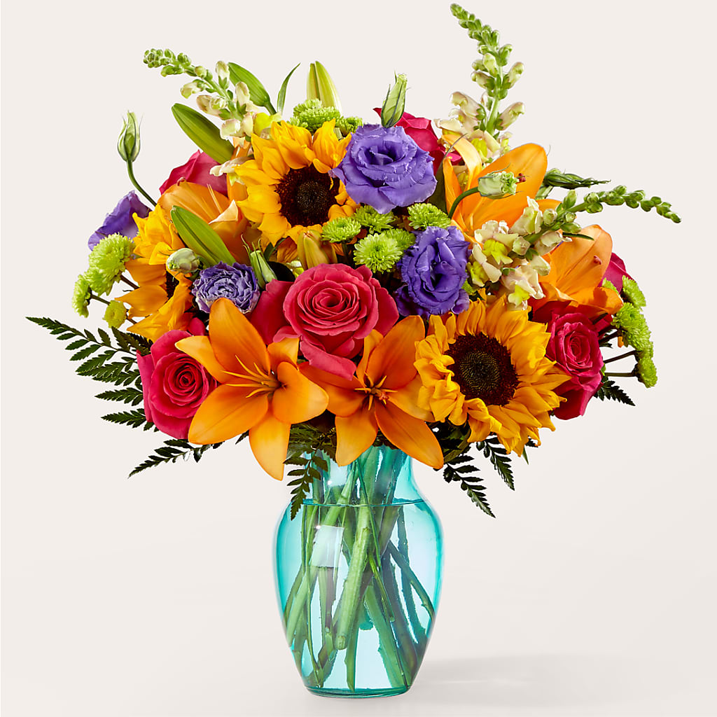 Double Rainbow Bouquet – Tri-city Florist, Vista CA