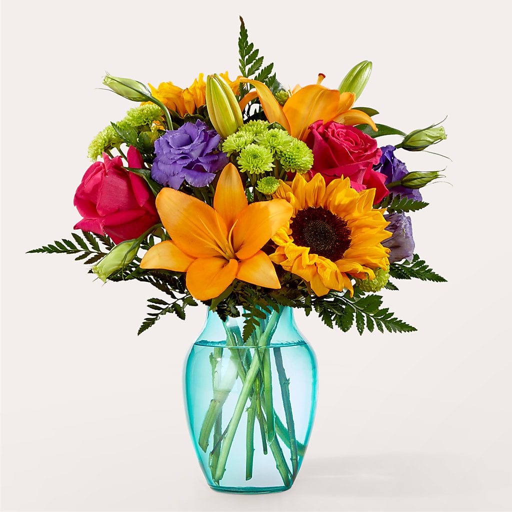 Double Rainbow Bouquet – Tri-city Florist, Vista CA