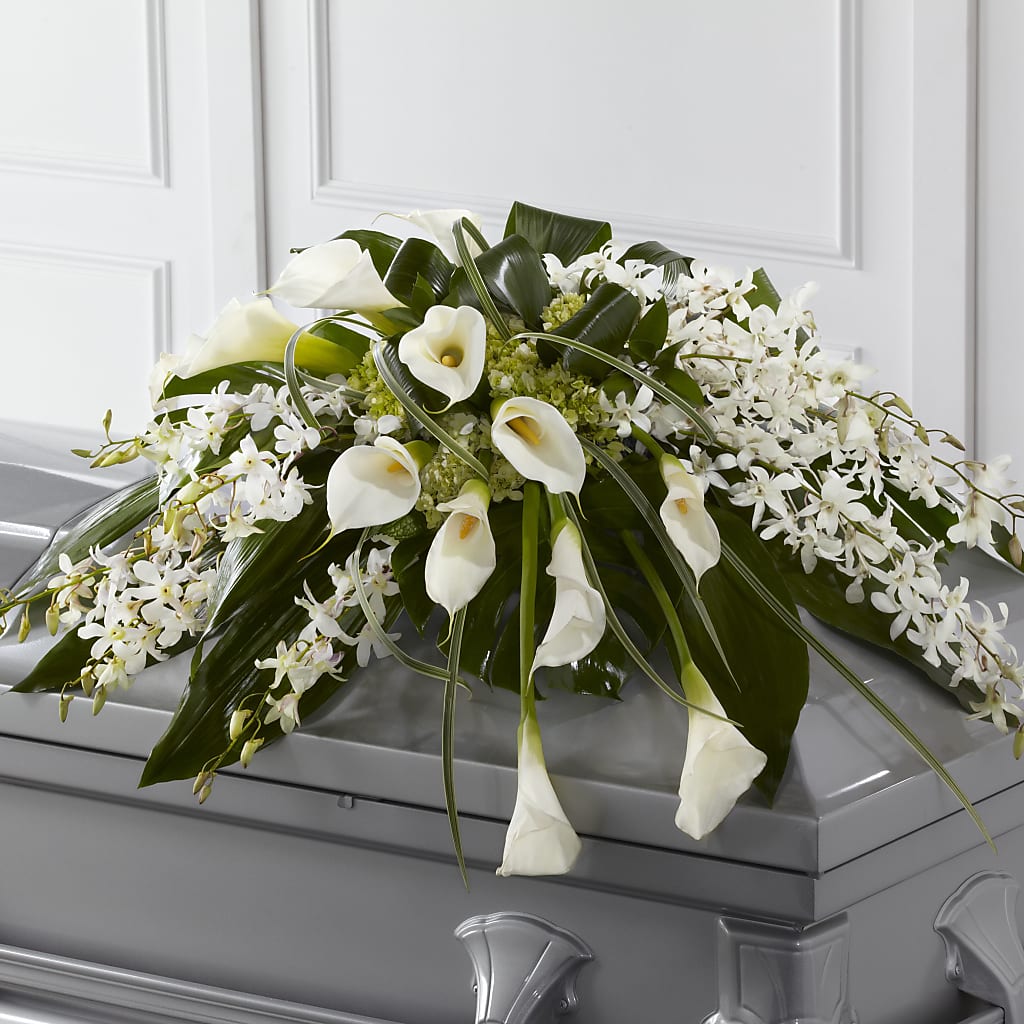 Angel Wings Casket Spray – Tri-city Florist, Vista CA