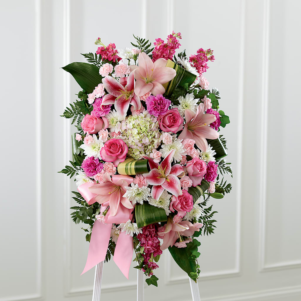 Comforting Standing Spray – Tri-city Florist, Vista CA