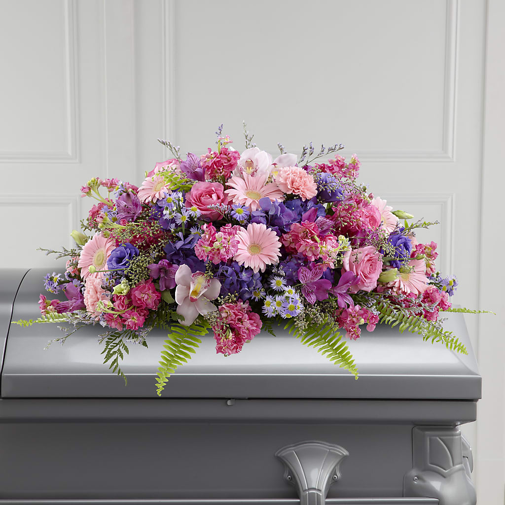 Glorious Garden Casket Spray – Tri-city Florist, Vista CA