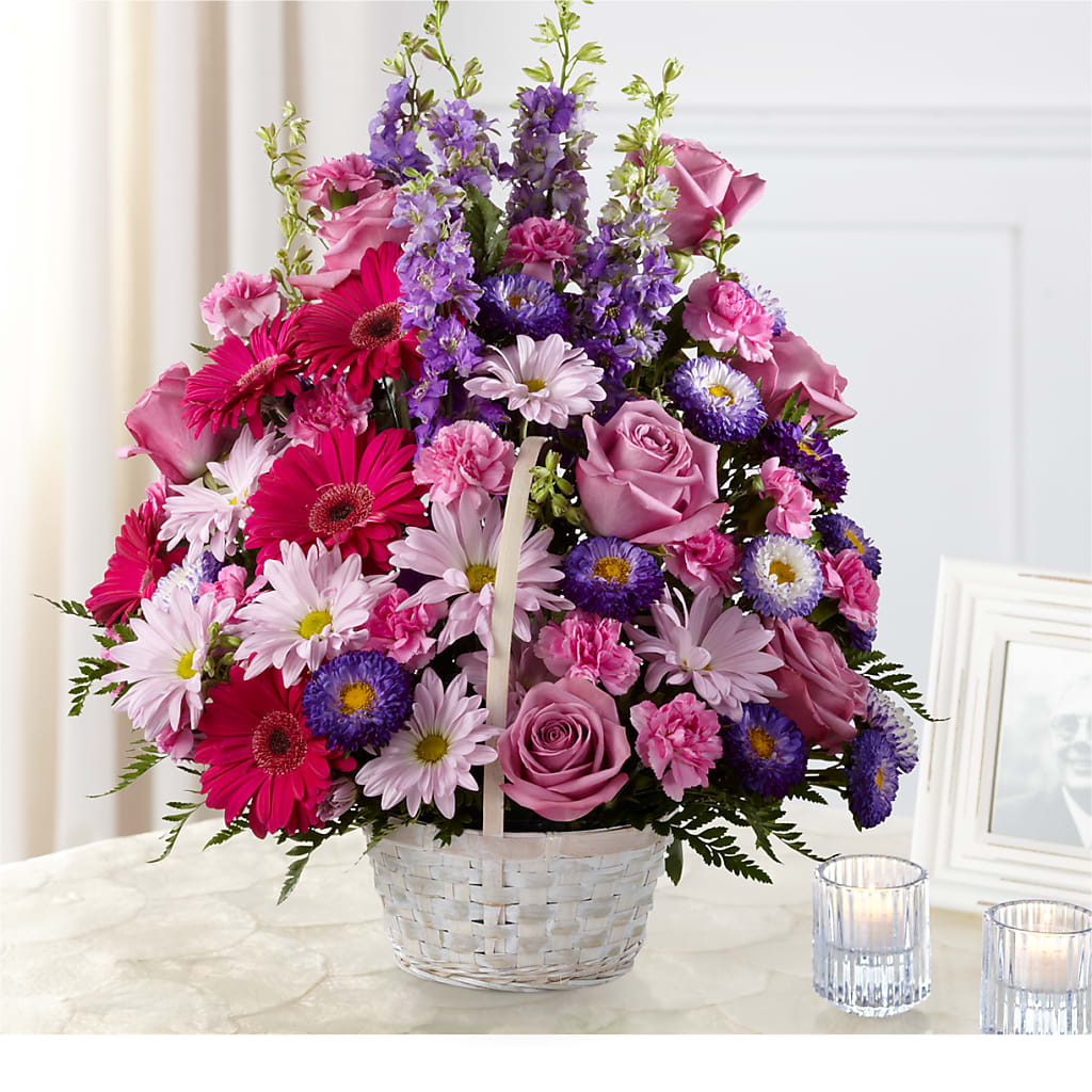 Pastel Peace Basket – Tri-city Florist, Vista CA