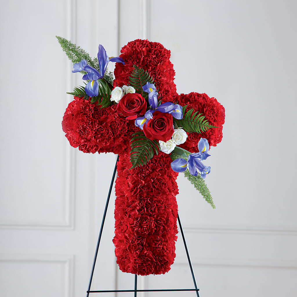Faithful Hero Floral Cross – Tri-city Florist, Vista CA