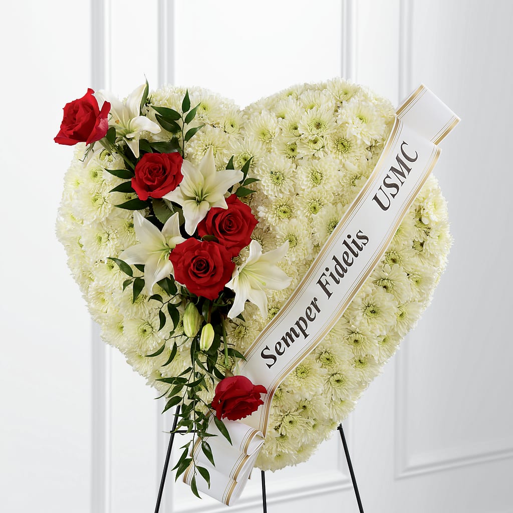 Heartfelt Hero Standing Heart – Tri-city Florist, Vista CA