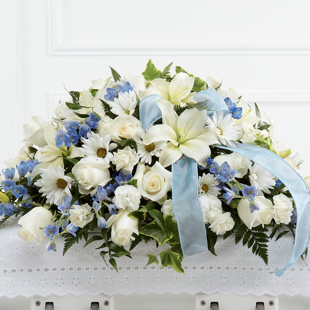 Tender Treasure Casket Spray – Tri-city Florist, Vista CA