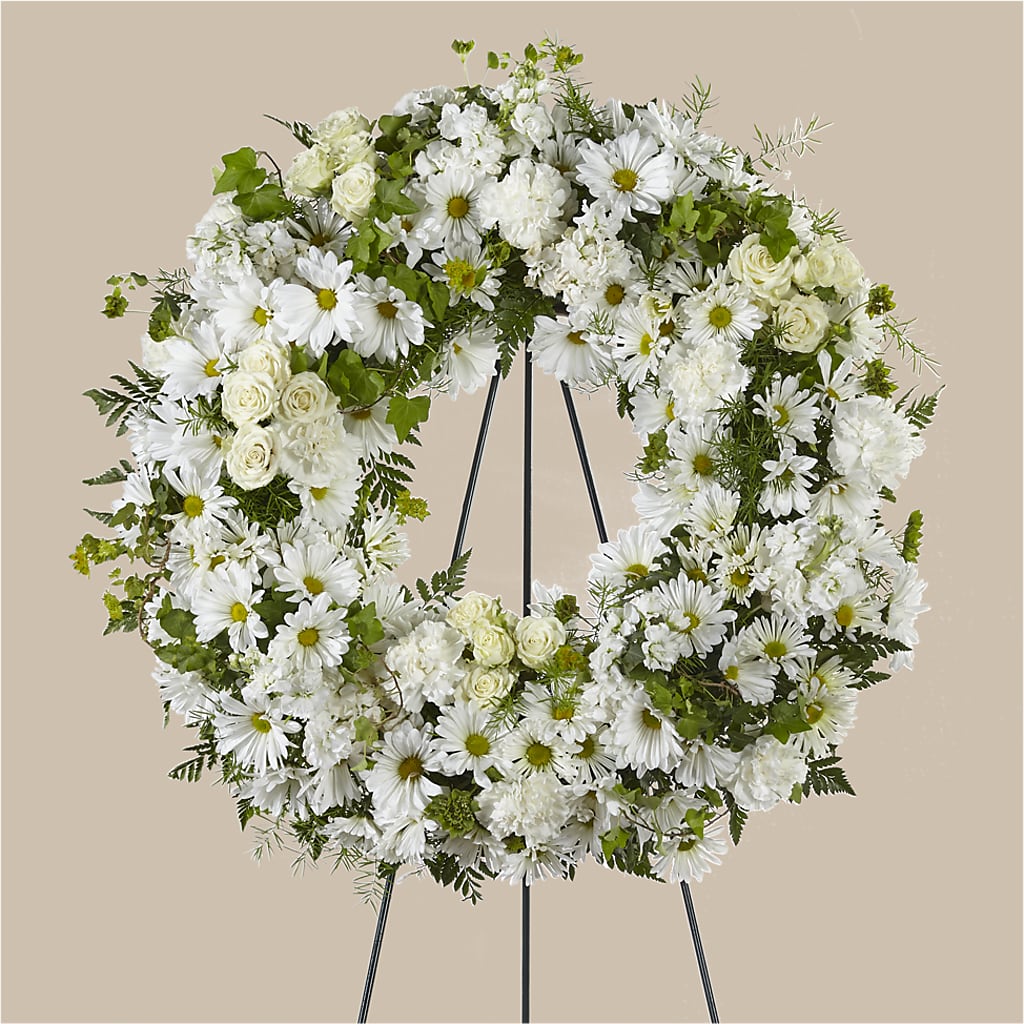 Faithful Wishes Wreath – Tri-city Florist, Vista CA
