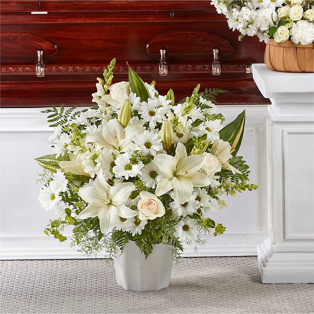 Thoughts of Tranquility Floor Basket – Tri-city Florist, Vista CA