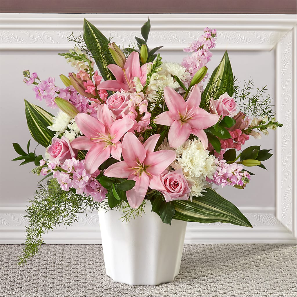 Simply Serene Floor Basket – Tri-city Florist, Vista CA