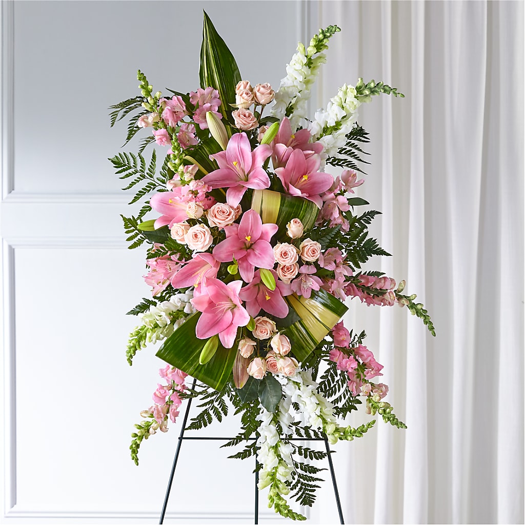 Elegant Embrace Standing Spray – Tri-city Florist, Vista CA