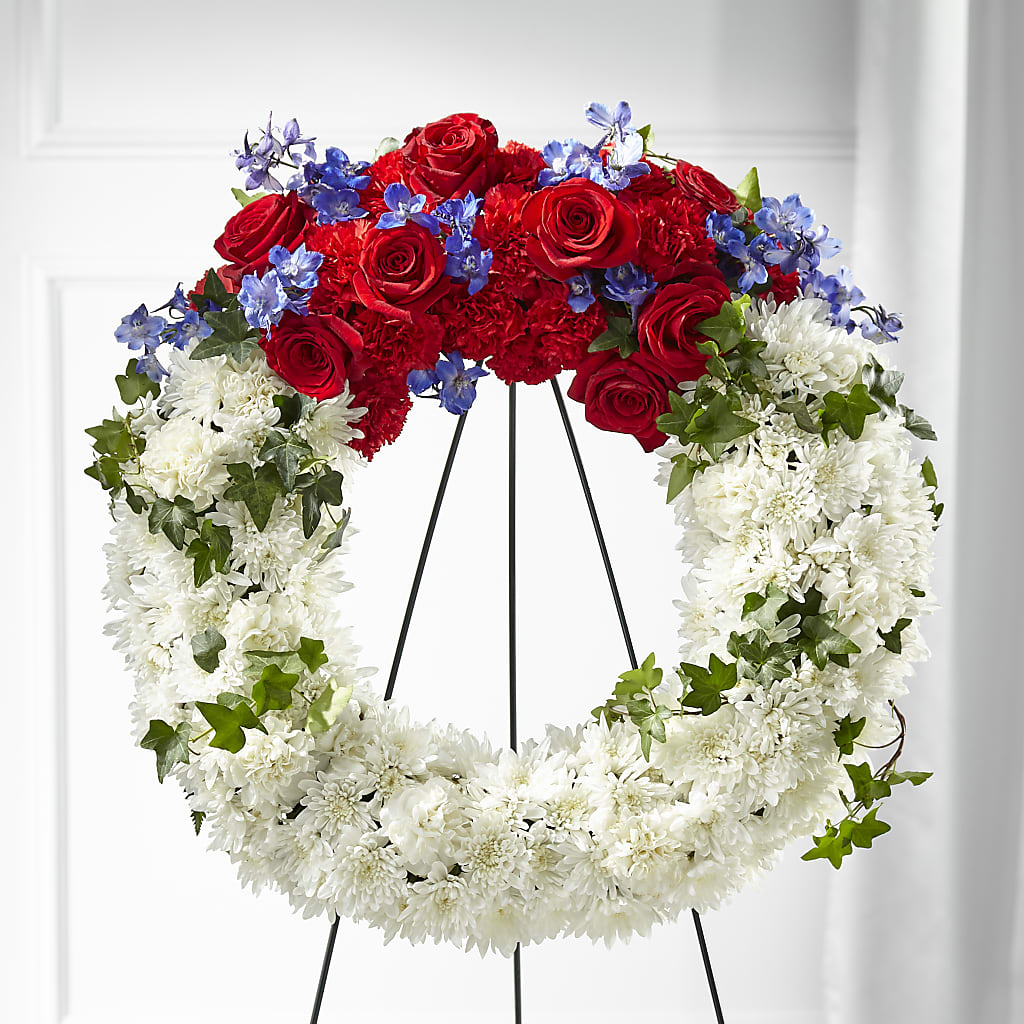 Patriotic Passion Wreath – Tri-city Florist, Vista CA