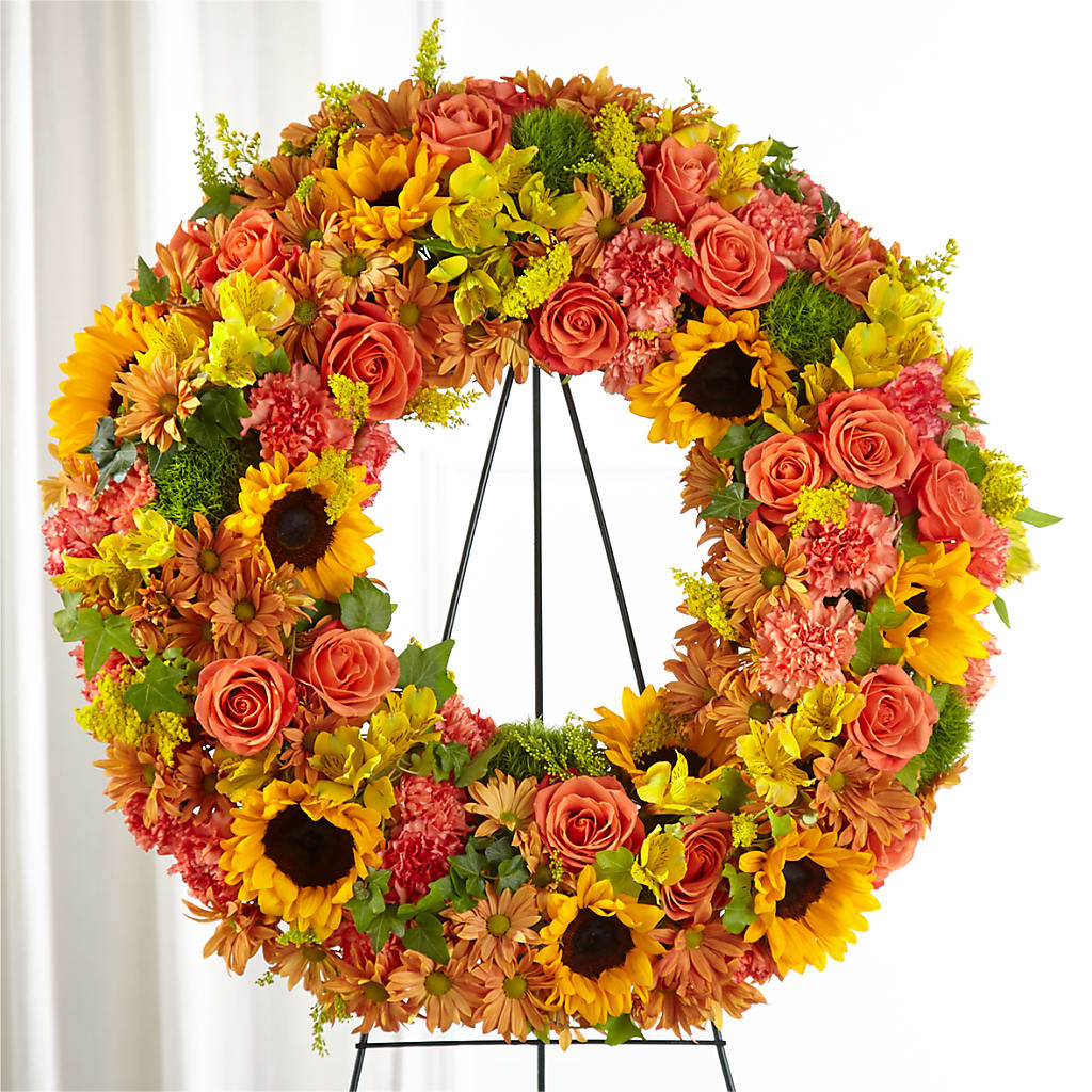 Autumnal Memories Wreath (Standard) – Tri-city Florist, Vista CA