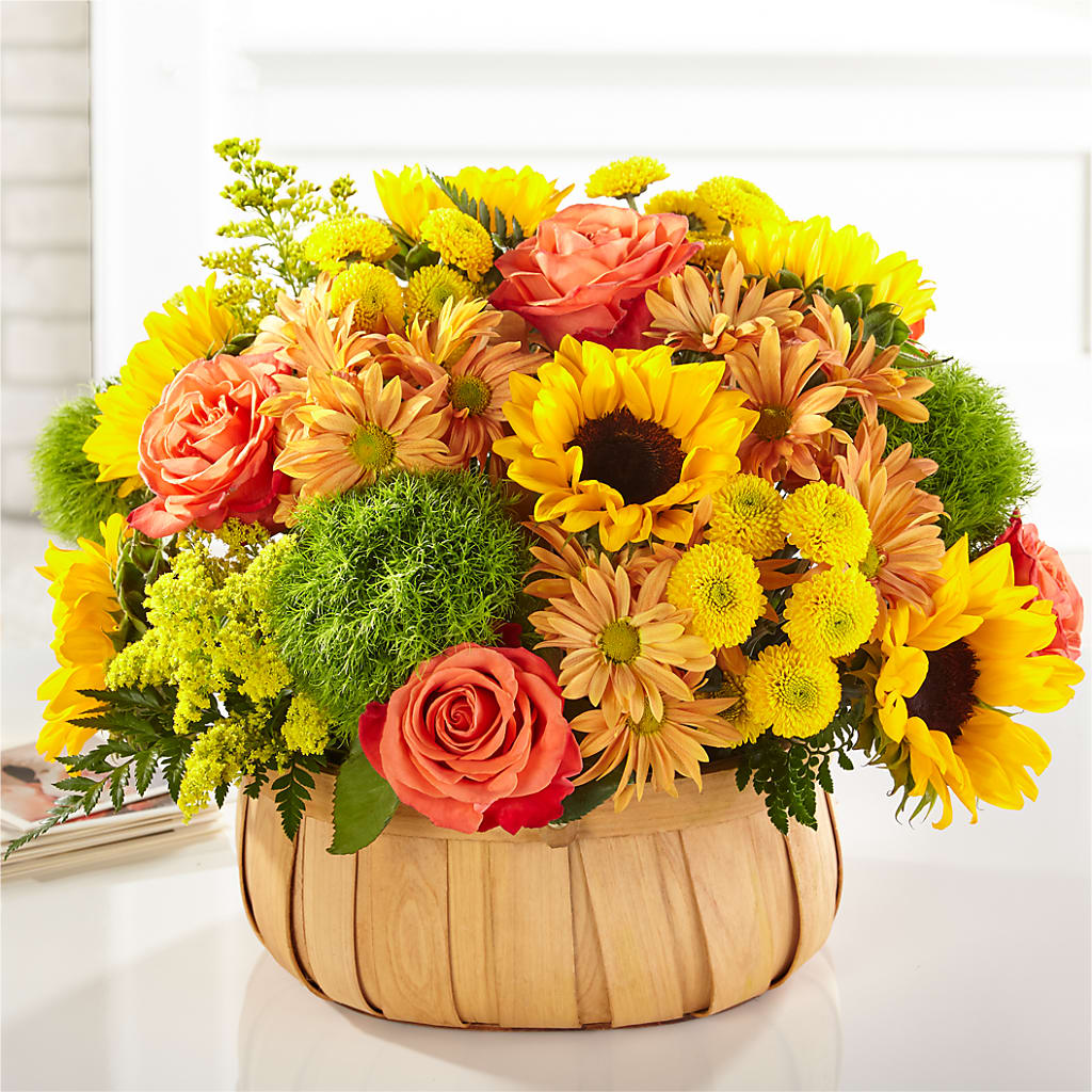 Harvest Sunflower Basket – Tri-city Florist, Vista CA