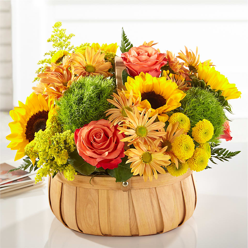 Harvest Sunflower Basket – Tri-city Florist, Vista CA