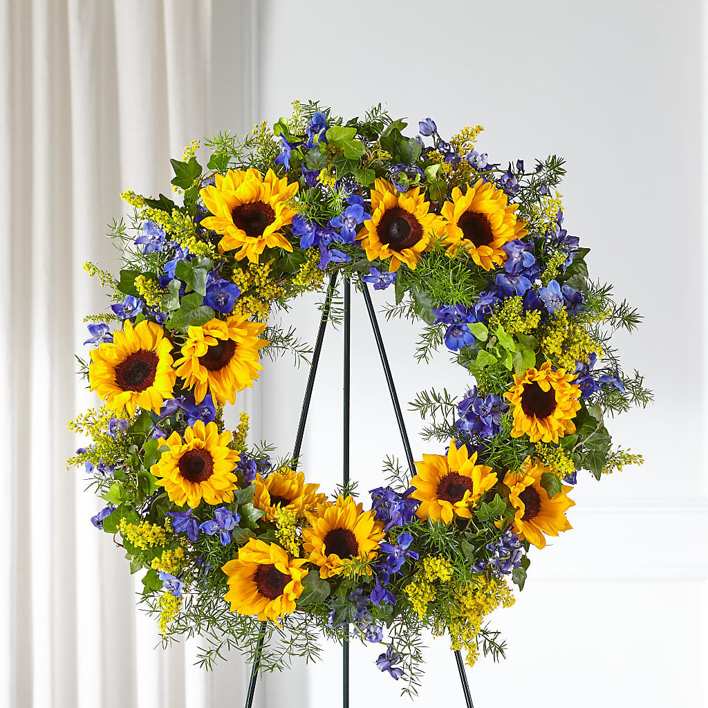 Bright Rays Wreath – Tri-city Florist, Vista CA