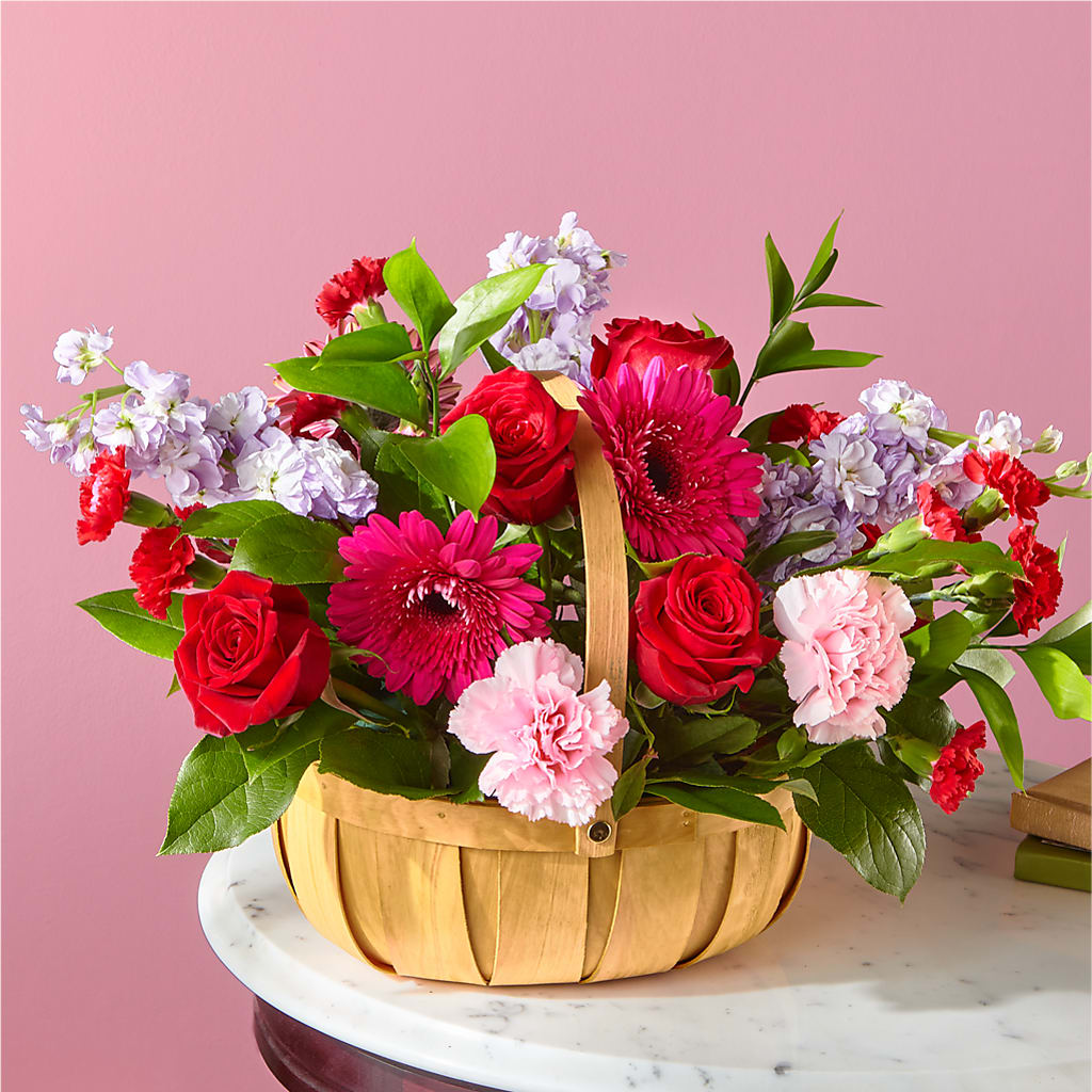 Pink Picnic Basket – Tri-city Florist, Vista CA