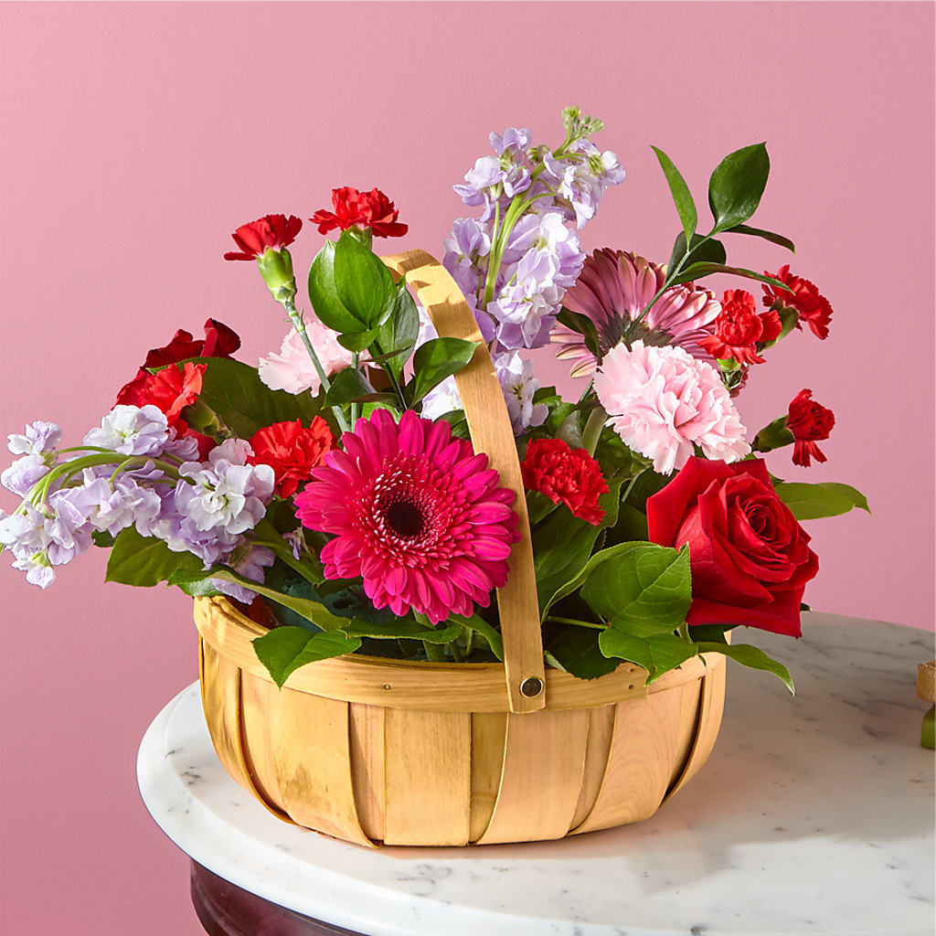 Pink Picnic Basket – Tri-city Florist, Vista CA
