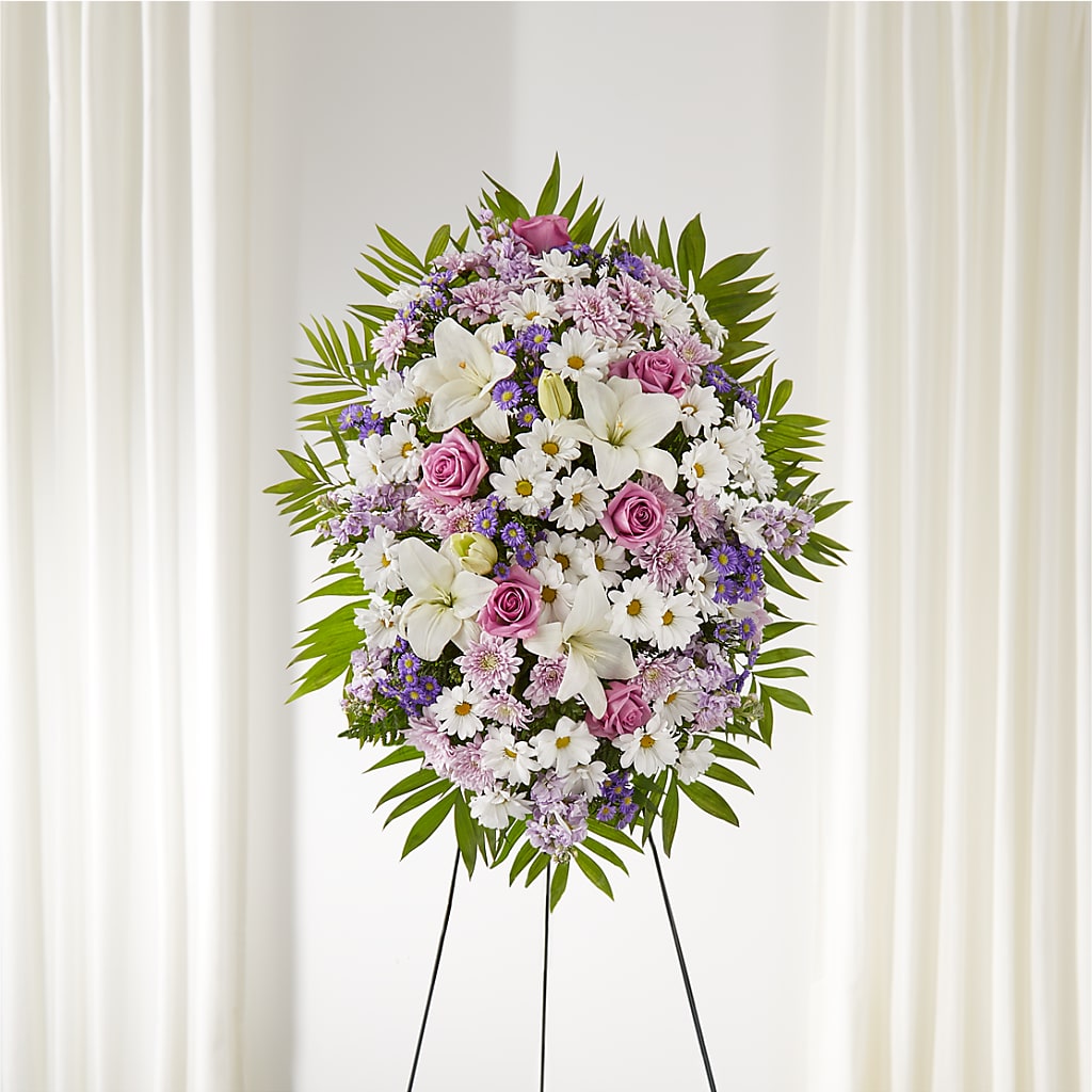 Surrounded by Love Standing Spray – Tri-city Florist, Vista CA