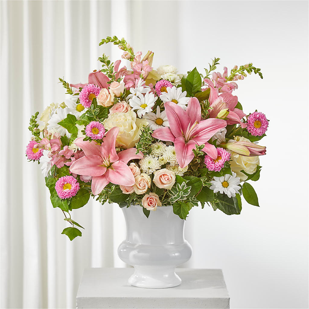 Empathetic Blooms Urn Arrangement – Tri-city Florist, Vista CA