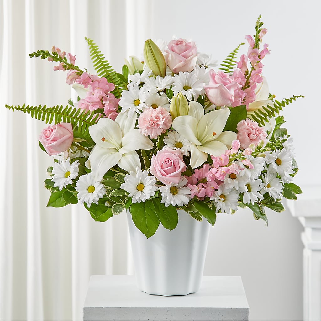 Soft Touch Tabletop Basket – Tri-city Florist, Vista CA
