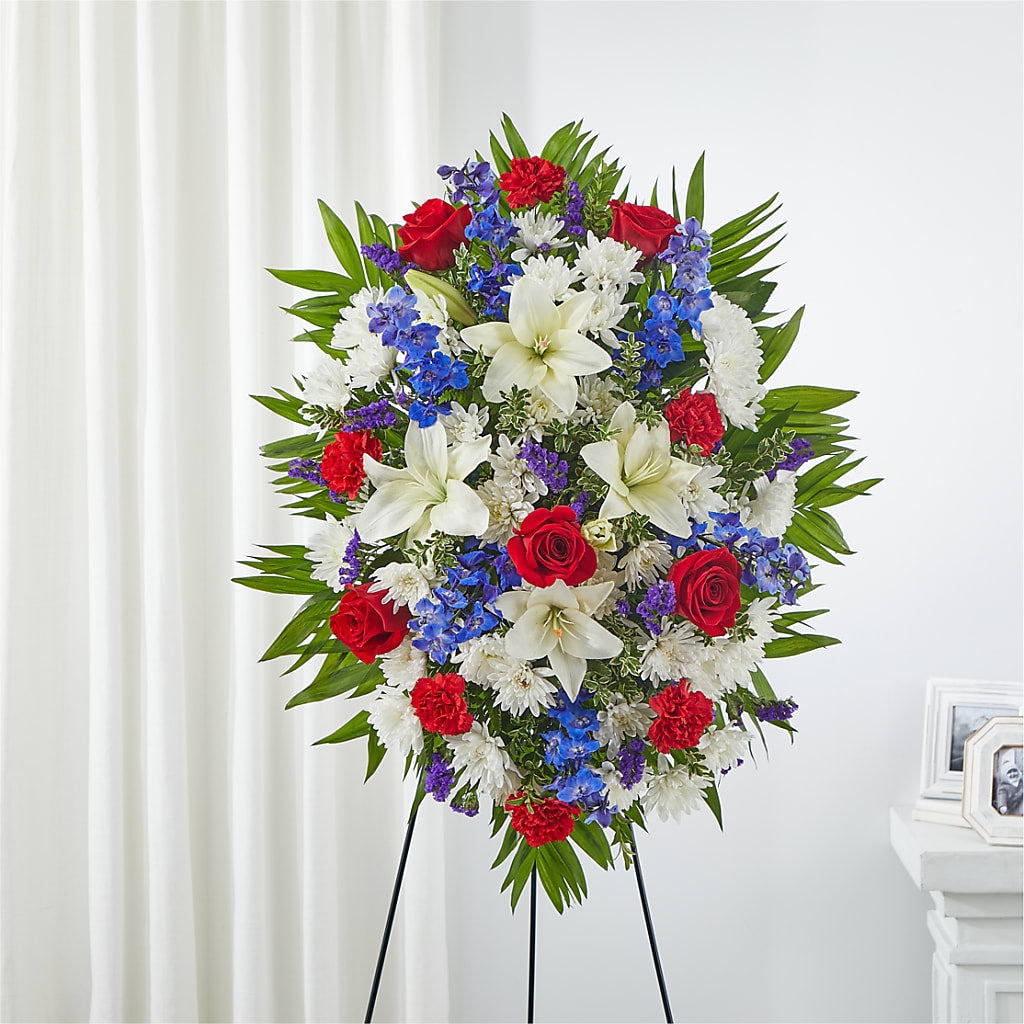 Cherished Service Standing Spray – Tri-city Florist, Vista CA