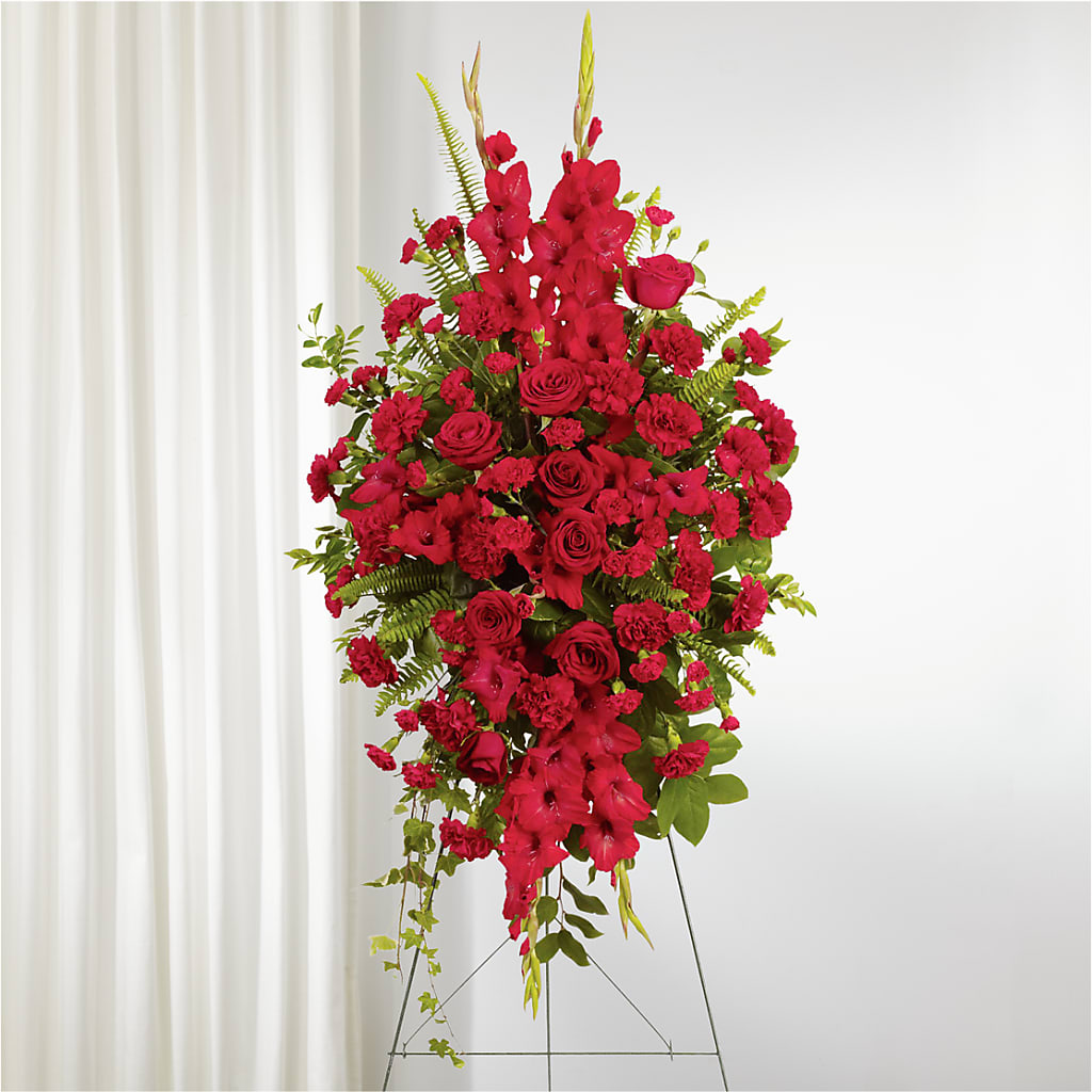 From the Heart Standing Spray – Tri-city Florist, Vista CA