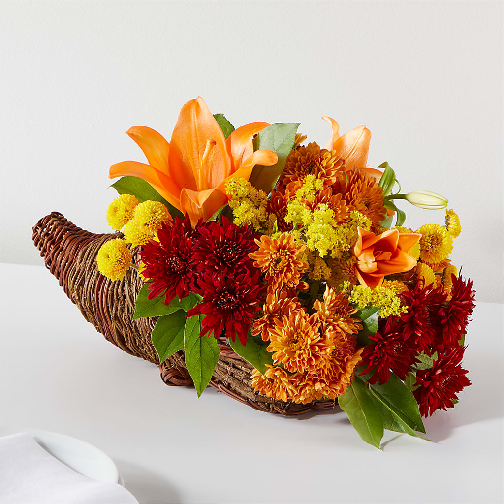 Bouquet of Blessings Cornucopia – Tri-city Florist, Vista CA