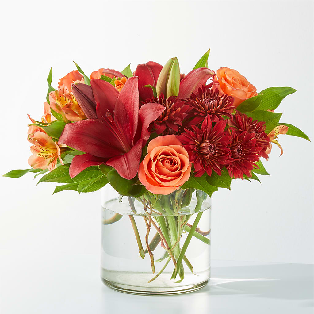 Crimson Leaves Bouquet – Tri-city Florist, Vista CA