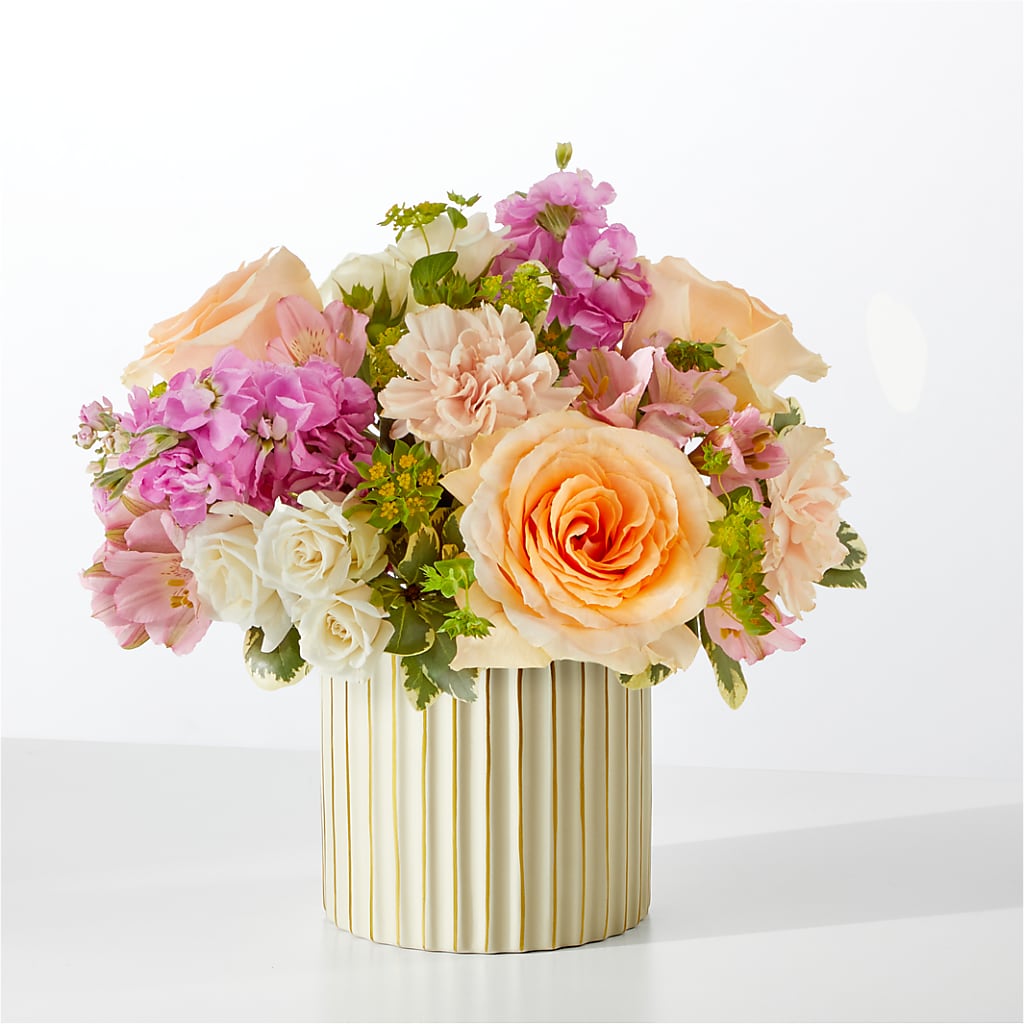 Paradise Bouquet with Ivory Vase – Tri-city Florist, Vista CA