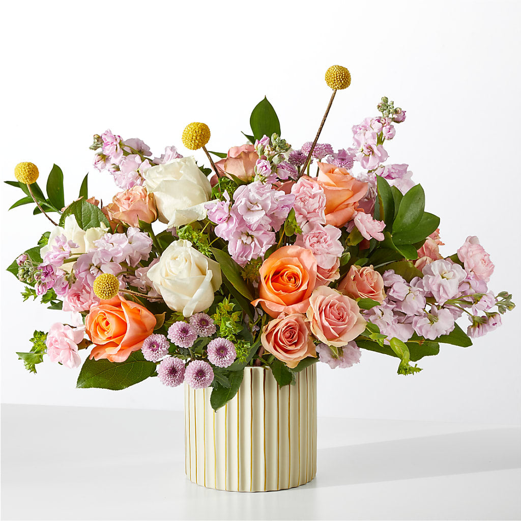 French Market Bouquet with Ivory Vase – Tri-city Florist, Vista CA