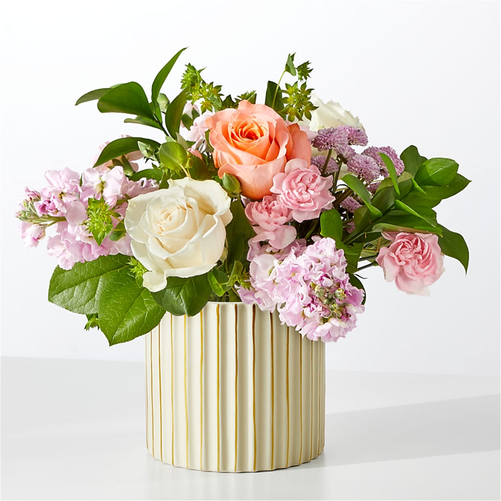 French Market Bouquet with Ivory Vase – Tri-city Florist, Vista CA