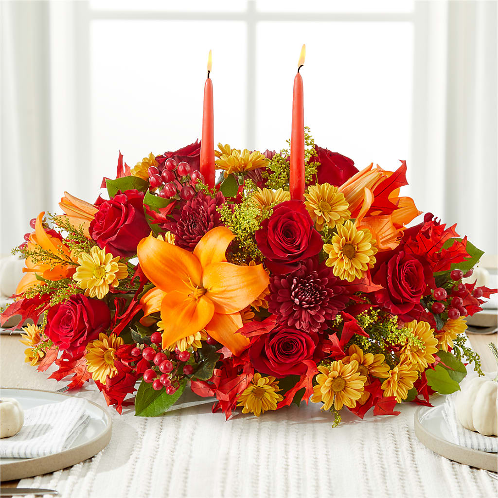 Autumn's Embrace Centerpiece – Tri-city Florist, Vista CA