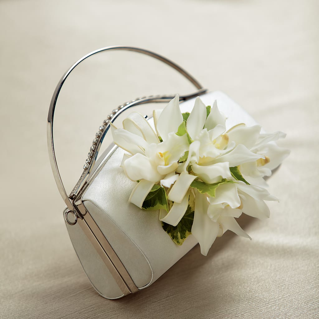 White Purse Decor – Tri-city Florist, Vista CA