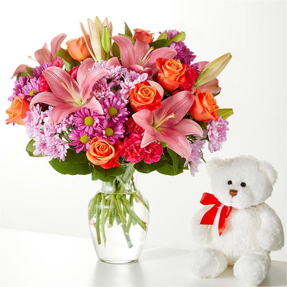 One and Only Bouquet and Bear Bundle –  Tri-city Florist, Vista CA
