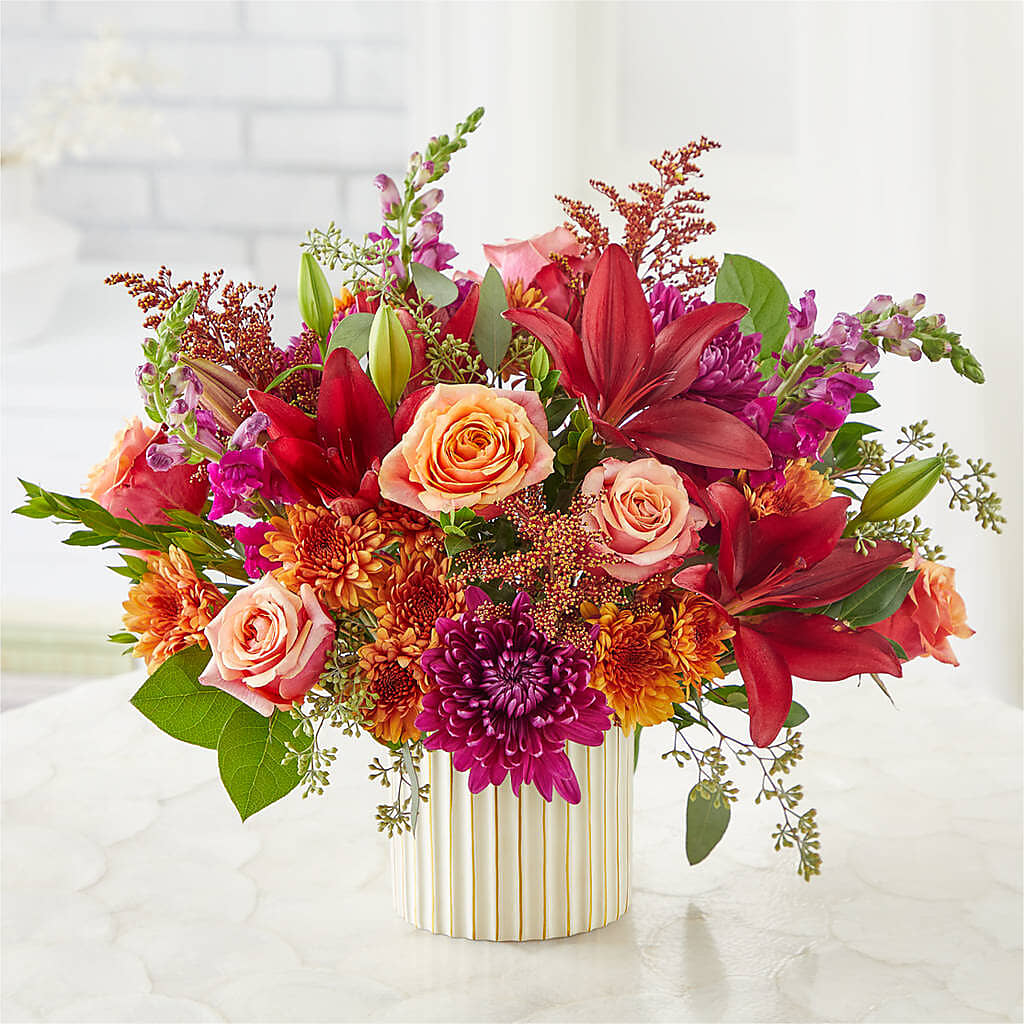 Burgundy Landscape Bouquet –  Tri-city Florist, Vista CA