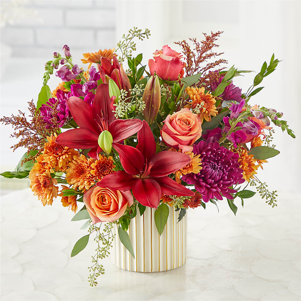 Burgundy Landscape Bouquet –  Tri-city Florist, Vista CA