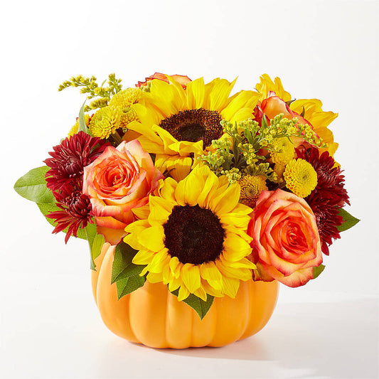Golden Gourd Pumpkin Bouquet –  Tri-city Florist, Vista CA