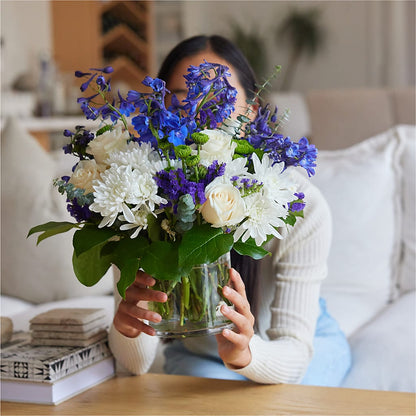 Cerulean Waves Bouquet –  Tri-city Florist, Vista CA
