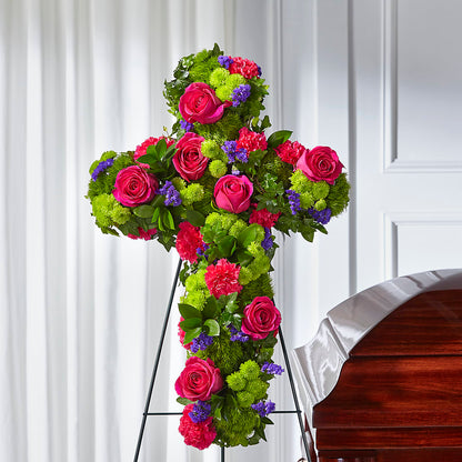 Tribute Rose Floral Cross –  Tri-city Florist, Vista CA