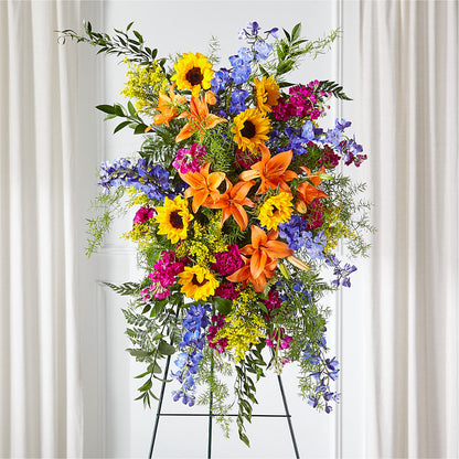 Sunlit Memories Standing Spray (Standard) –  Tri-city Florist, Vista CA