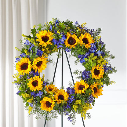 Bright Rays Wreath –  Tri-city Florist, Vista CA