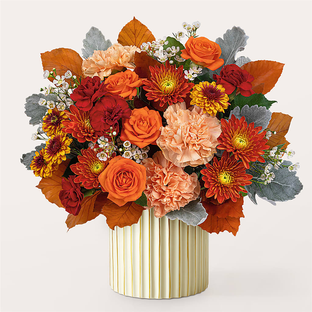 Merlot Bouquet with Ivory Vase –  Tri-city Florist, Vista CA