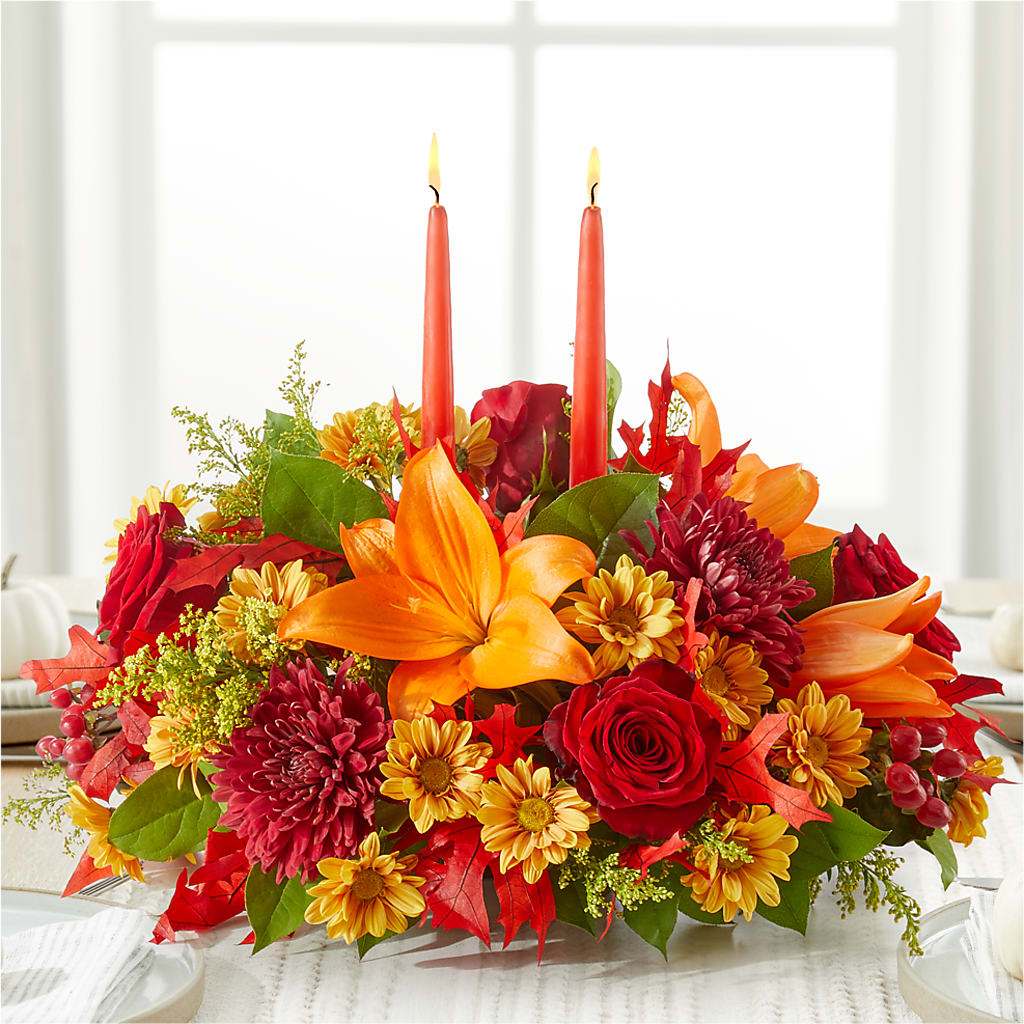 Autumn's Embrace Centerpiece –  Tri-city Florist, Vista CA