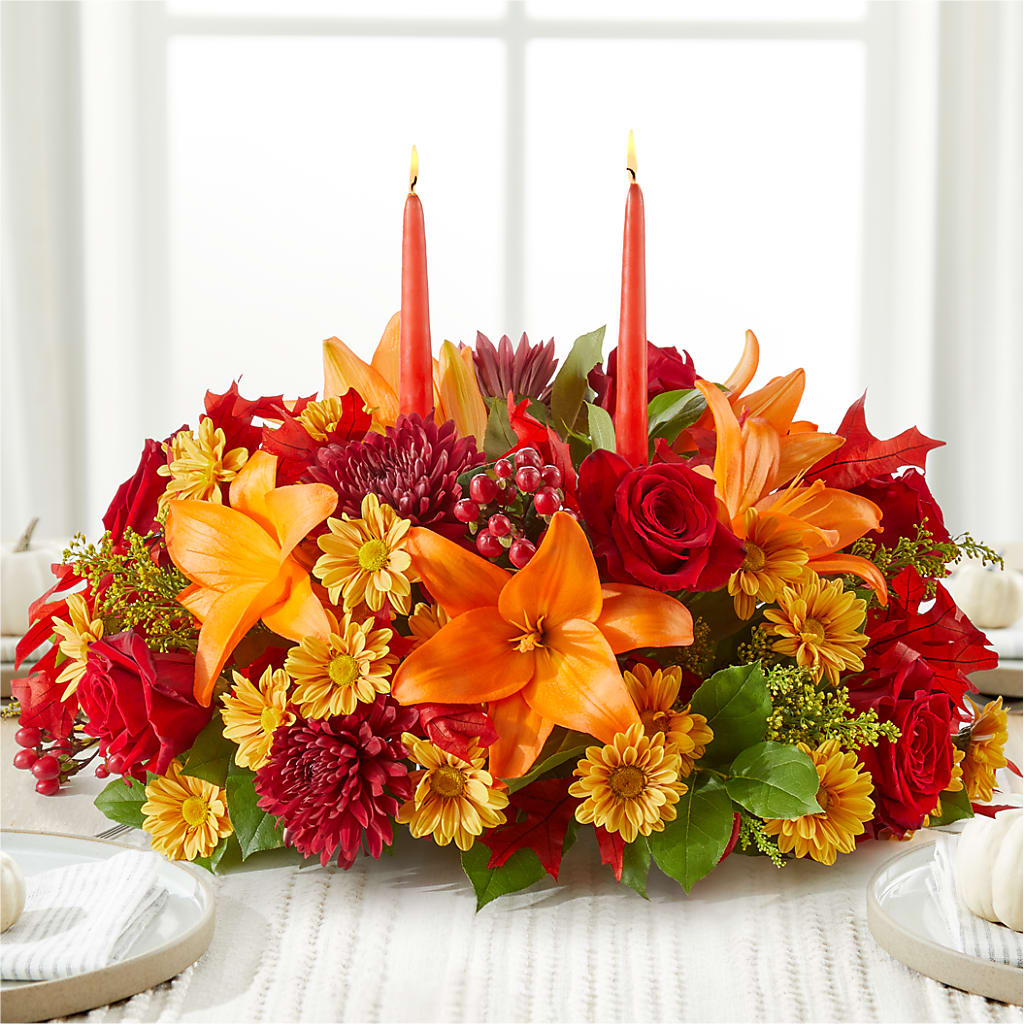 Autumn's Embrace Centerpiece –  Tri-city Florist, Vista CA
