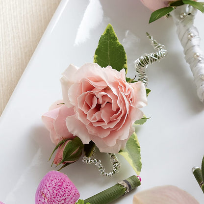 Pink Spray Rose Boutonniere –  Tri-city Florist, Vista CA